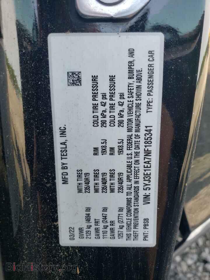 2022 TESLA MODEL 3 - VIN: 5YJ3E1EA7NF185341 - Photo 12