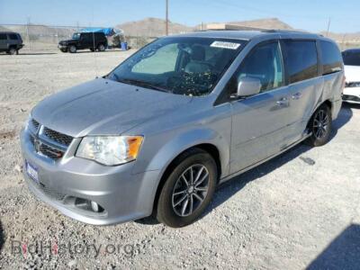 2017 Dodge CARAVAN Grand Cara, silver — VIN 2C4RDGCG3HR604768, Copart