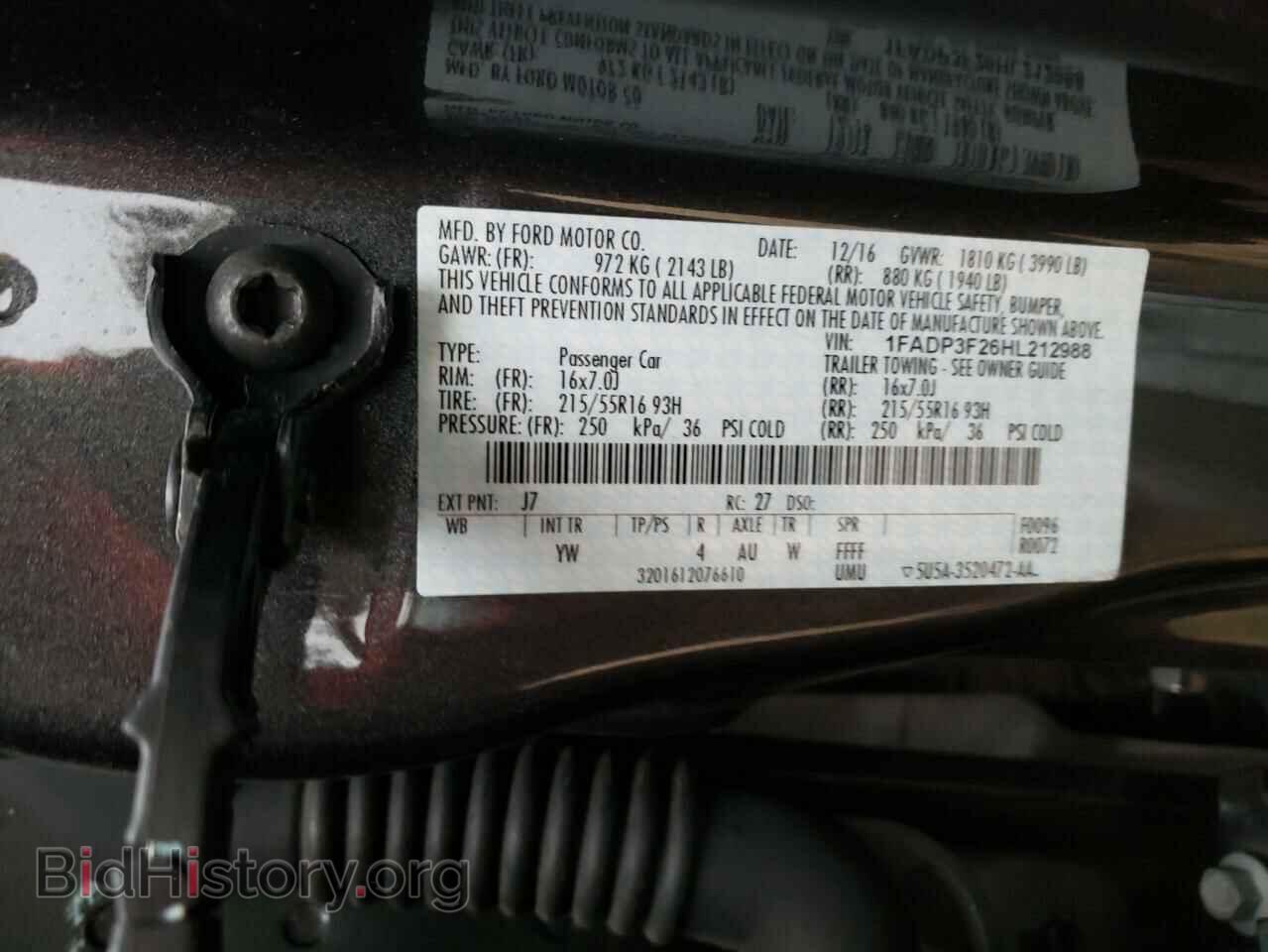 2017 FORD FOCUS - VIN: 1FADP3F26HL212988 - Фото 10
