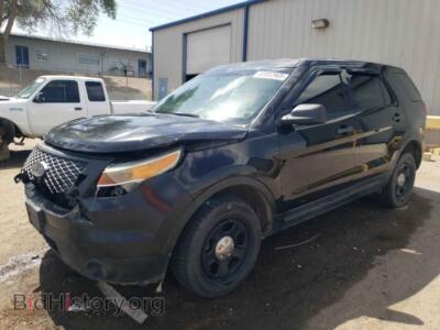 2014 Ford EXPLORER Police Interceptor, black — VIN 1FM5K8AT4EGC26205, Copart