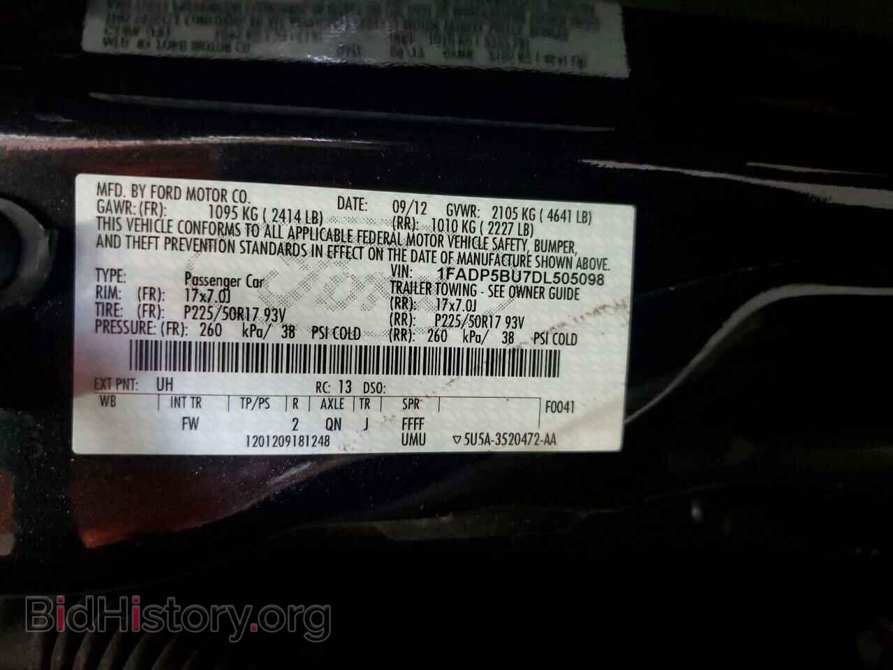 2013 FORD CMAX - VIN: 1FADP5BU7DL505098 - Фото 13