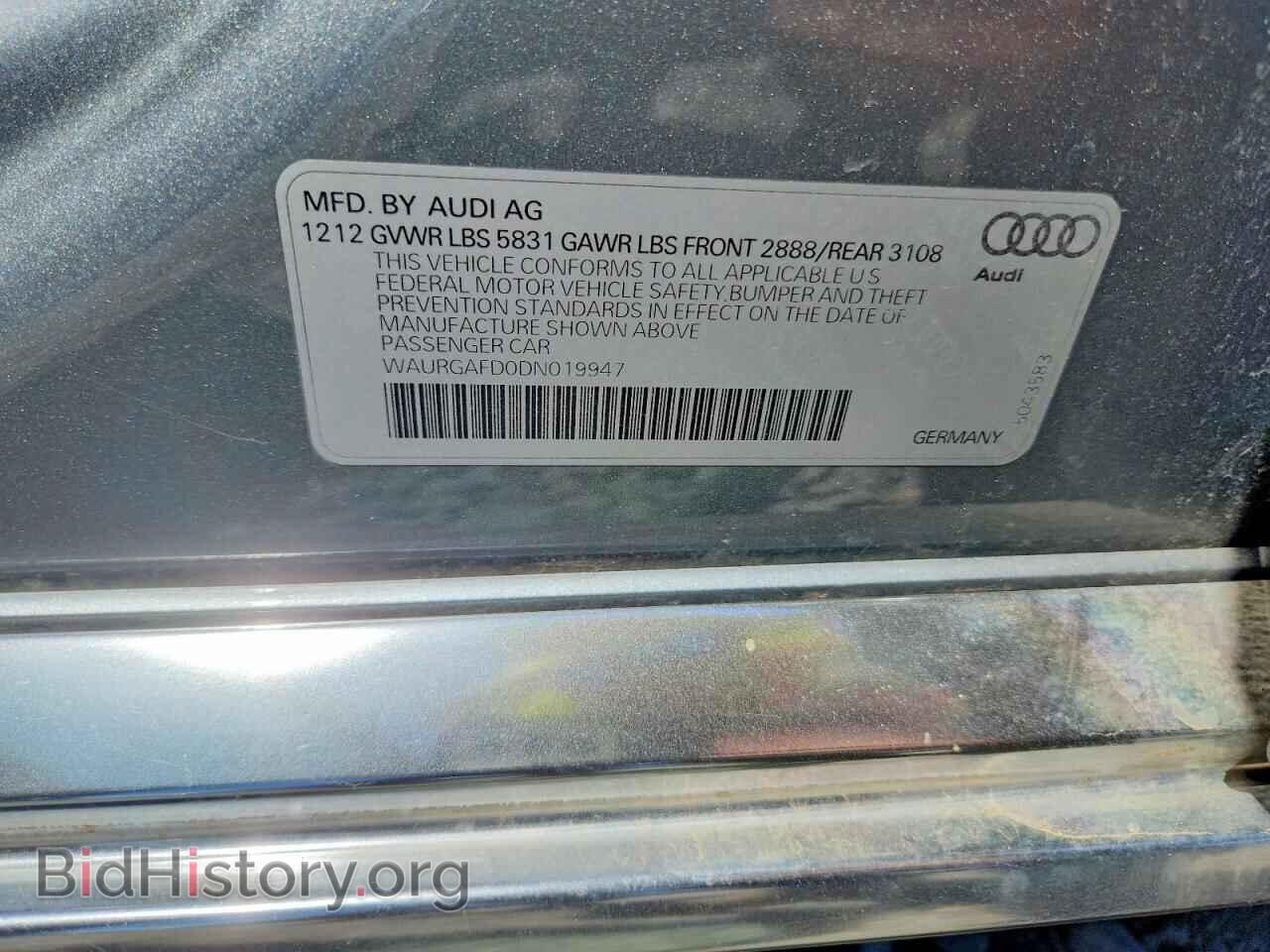 2013 AUDI A8 - VIN: WAURGAFD0DN019947 - Photo 12