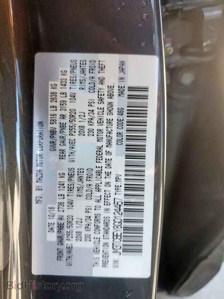 2016 MAZDA CX-9 - VIN: JM3TCBEY8G0124467 - Фото 13