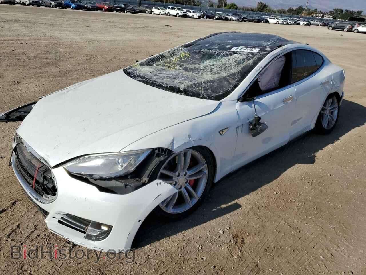2015 TESLA MODEL S - VIN: 5YJSA1H28FFP73729 - Фото 2