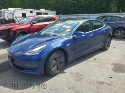 2020 Tesla MODEL 3, blue — VIN 5YJ3E1EB4LF787104, Copart