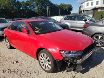 2014 Audi A4 A4 PREMIUM, красный — VIN WAUDFAFL2EA075711, Copart