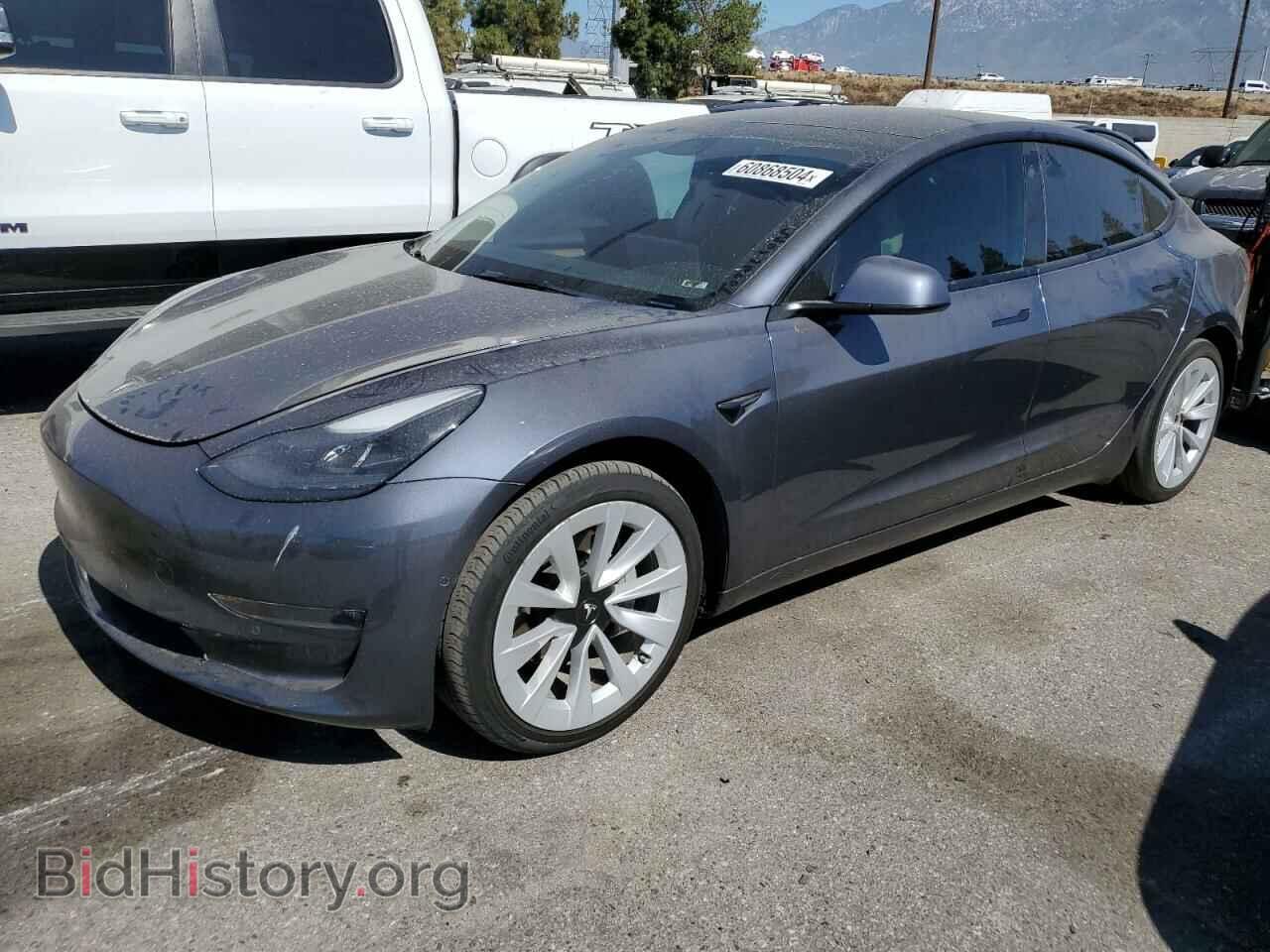 Фотография 5YJ3E1EB7NF113600 - TESLA MODEL 3 2022