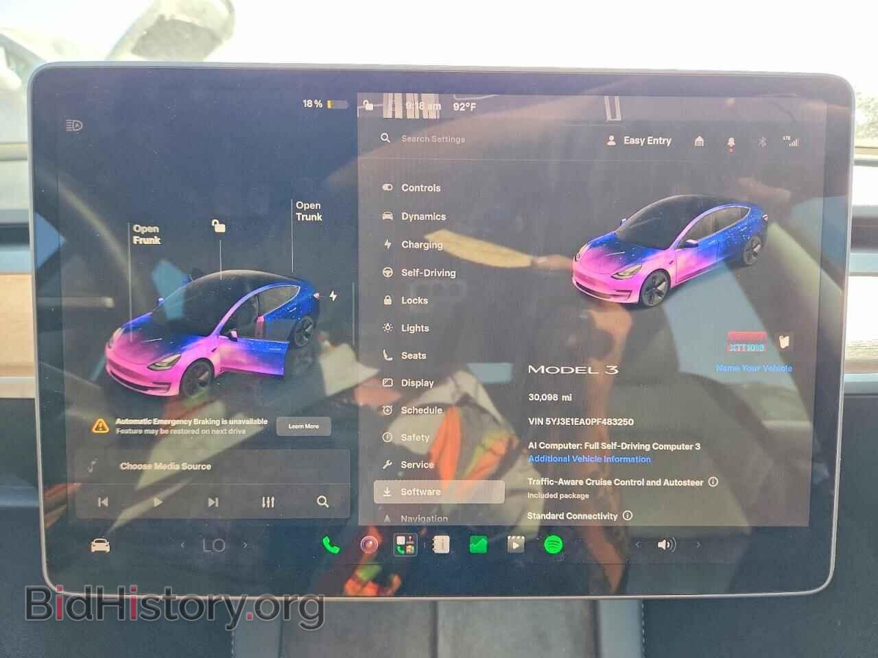 2023 TESLA MODEL 3 - VIN: 5YJ3E1EA0PF483250 - Фото 9