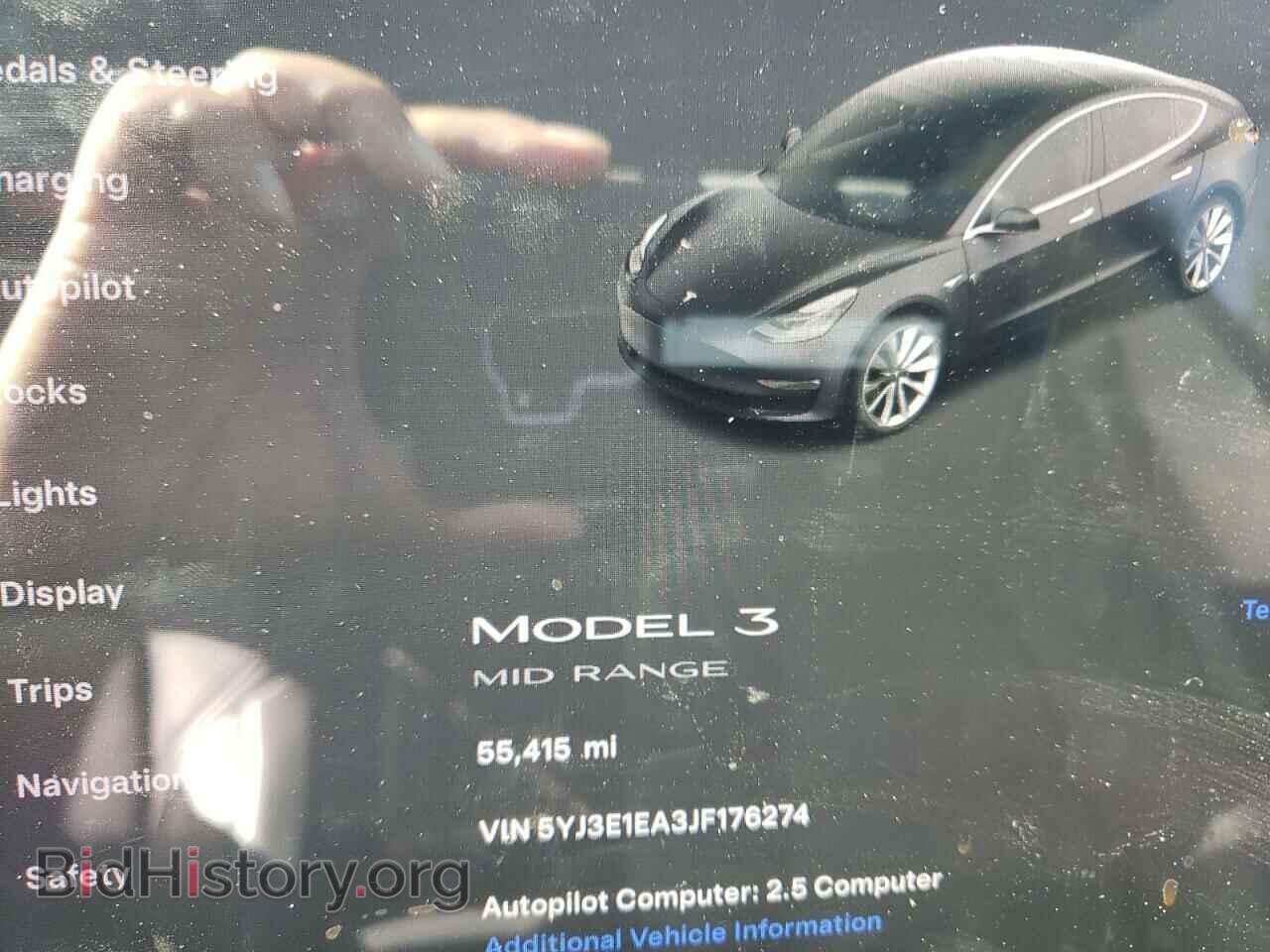 2018 TESLA MODEL 3 - VIN: 5YJ3E1EA3JF176274 - Фото 9
