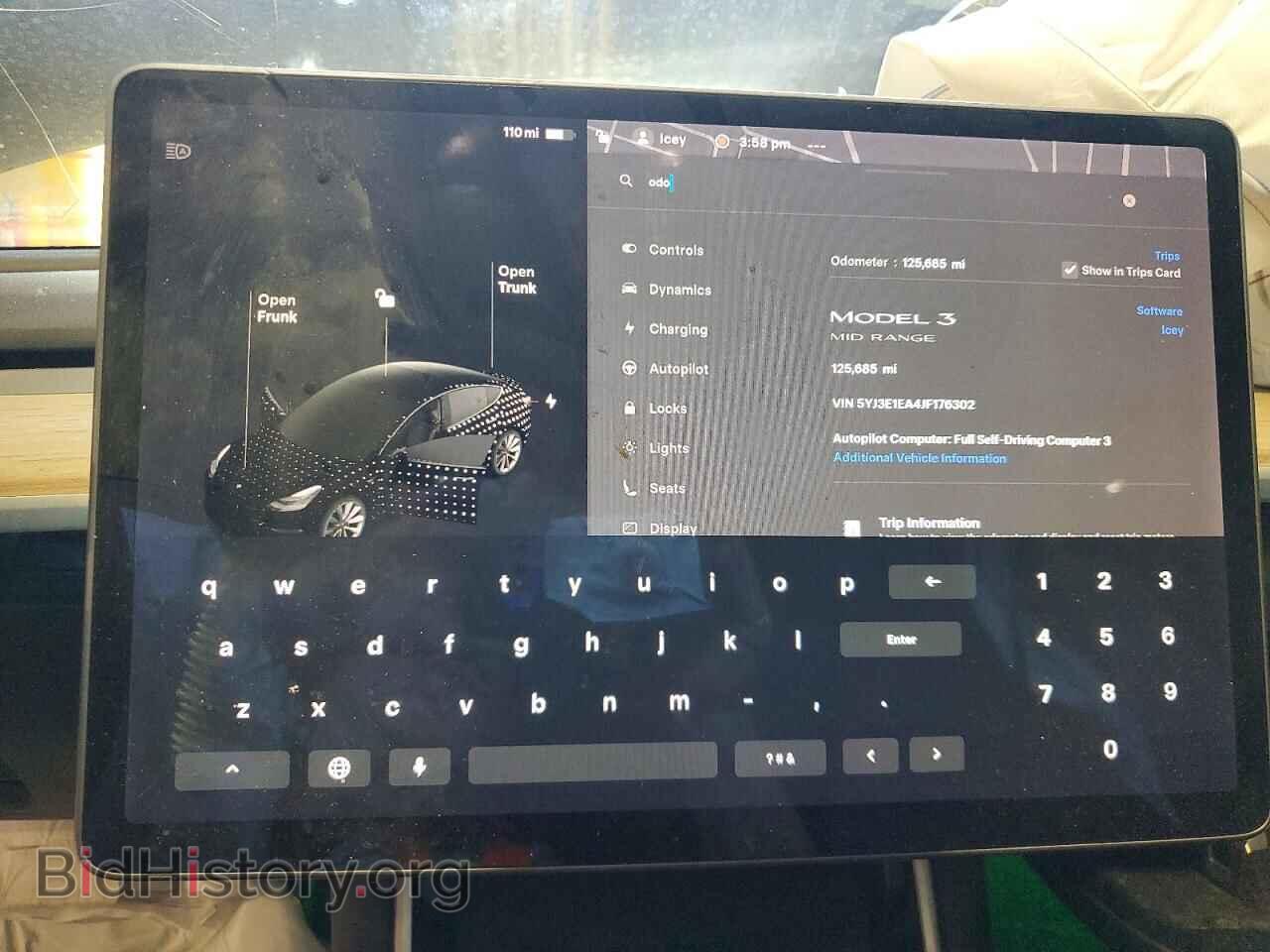 2018 TESLA MODEL 3 - VIN: 5YJ3E1EA4JF176302 - Фото 9