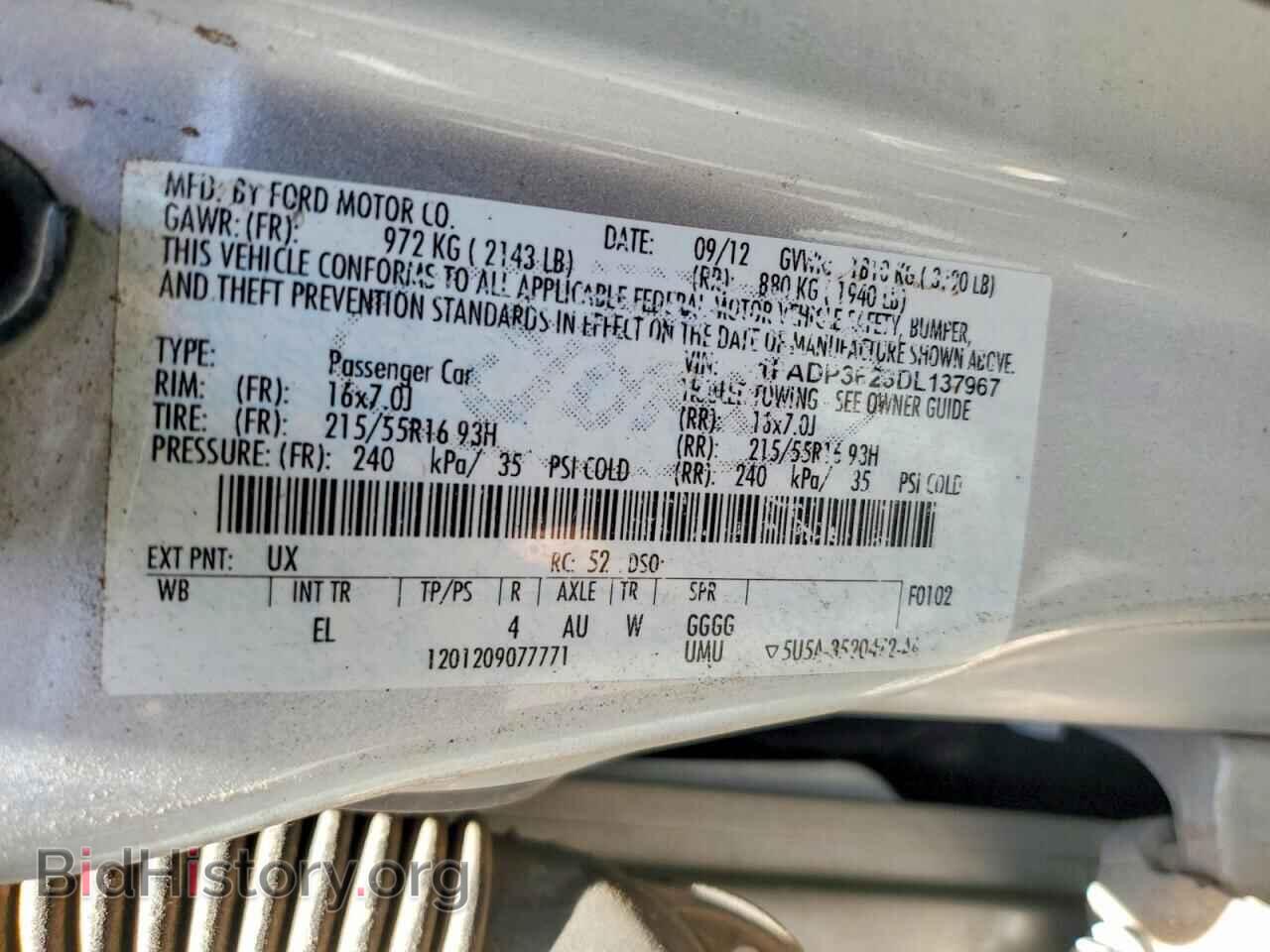 2013 FORD FOCUS - VIN: 1FADP3F23DL137967 - Photo 12
