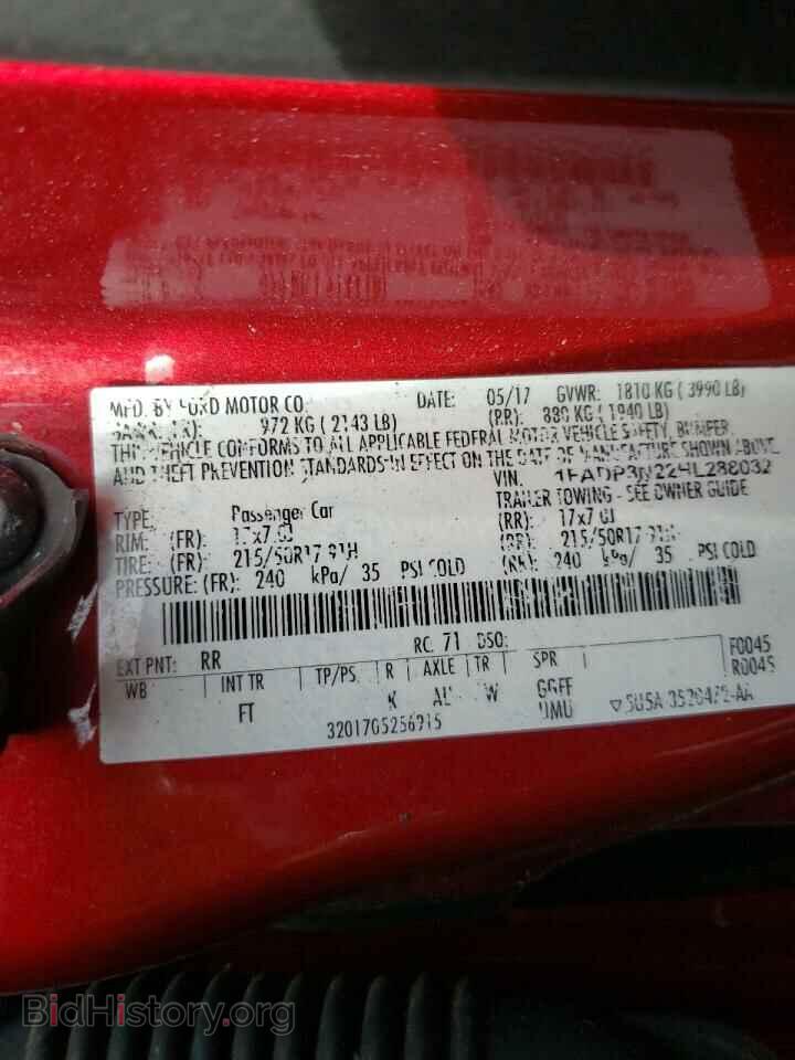 2017 FORD FOCUS - VIN: 1FADP3N22HL288032 - Фото 10
