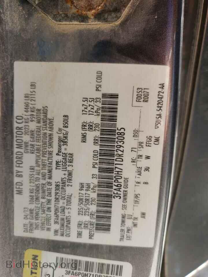 2013 FORD FUSION - VIN: 3FA6P0H71DR293085 - Photo 12