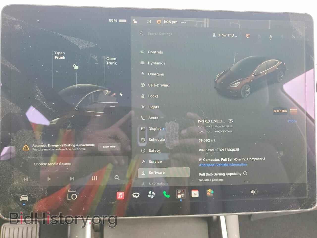 2020 TESLA MODEL 3 - VIN: 5YJ3E1EB2LF803025 - Фото 9