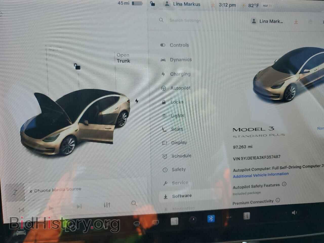 2019 TESLA MODEL 3 - VIN: 5YJ3E1EA3KF357487 - Photo 9