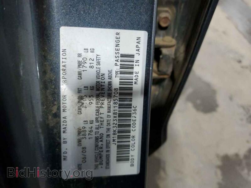 2008 Mazda MAZDA3 (VIN JM1BK323X81185708) — photo 10 of 10
