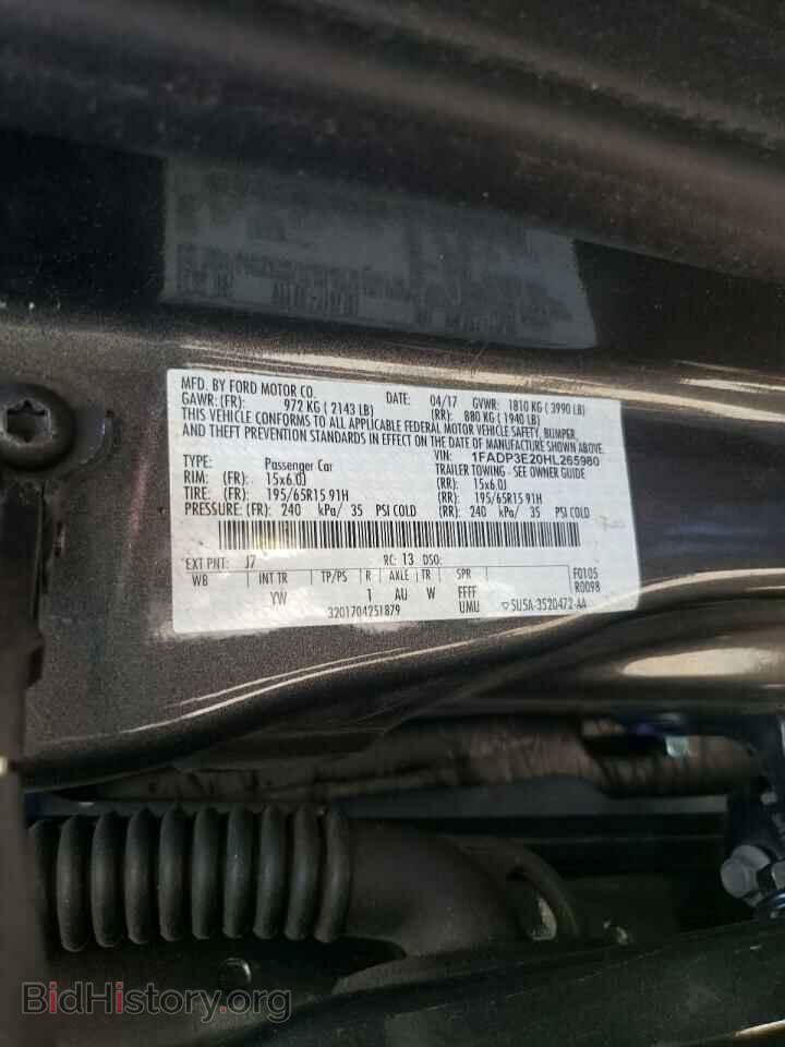 2017 FORD FOCUS - VIN: 1FADP3E20HL265980 - Photo 12