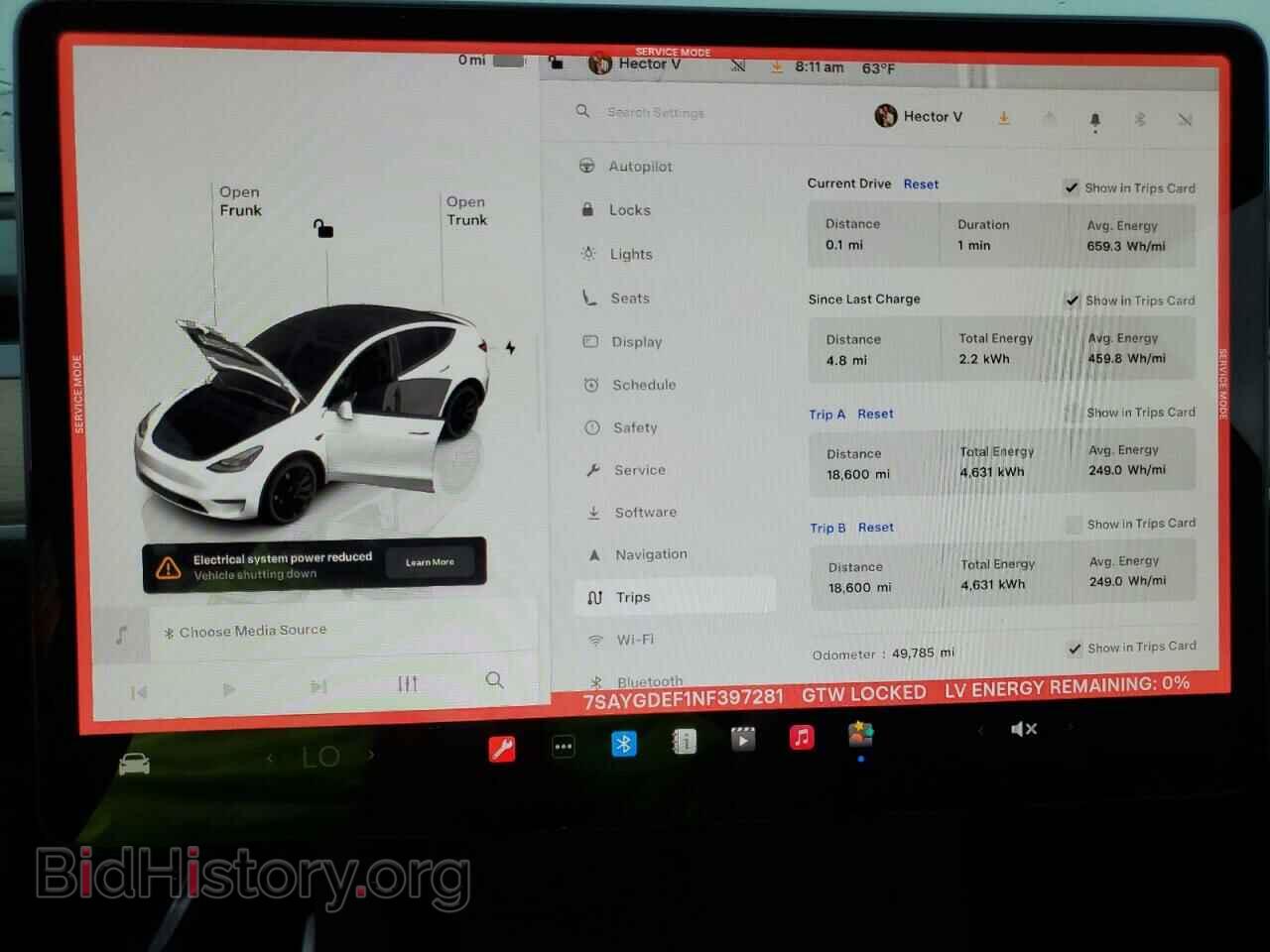 2022 TESLA MODEL Y - VIN: 7SAYGDEF1NF397281 - Фото 9