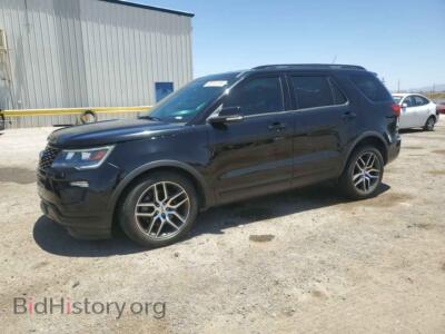 2018 Ford EXPLORER Sport, black — VIN 1FM5K8GT7JGB79558, Copart