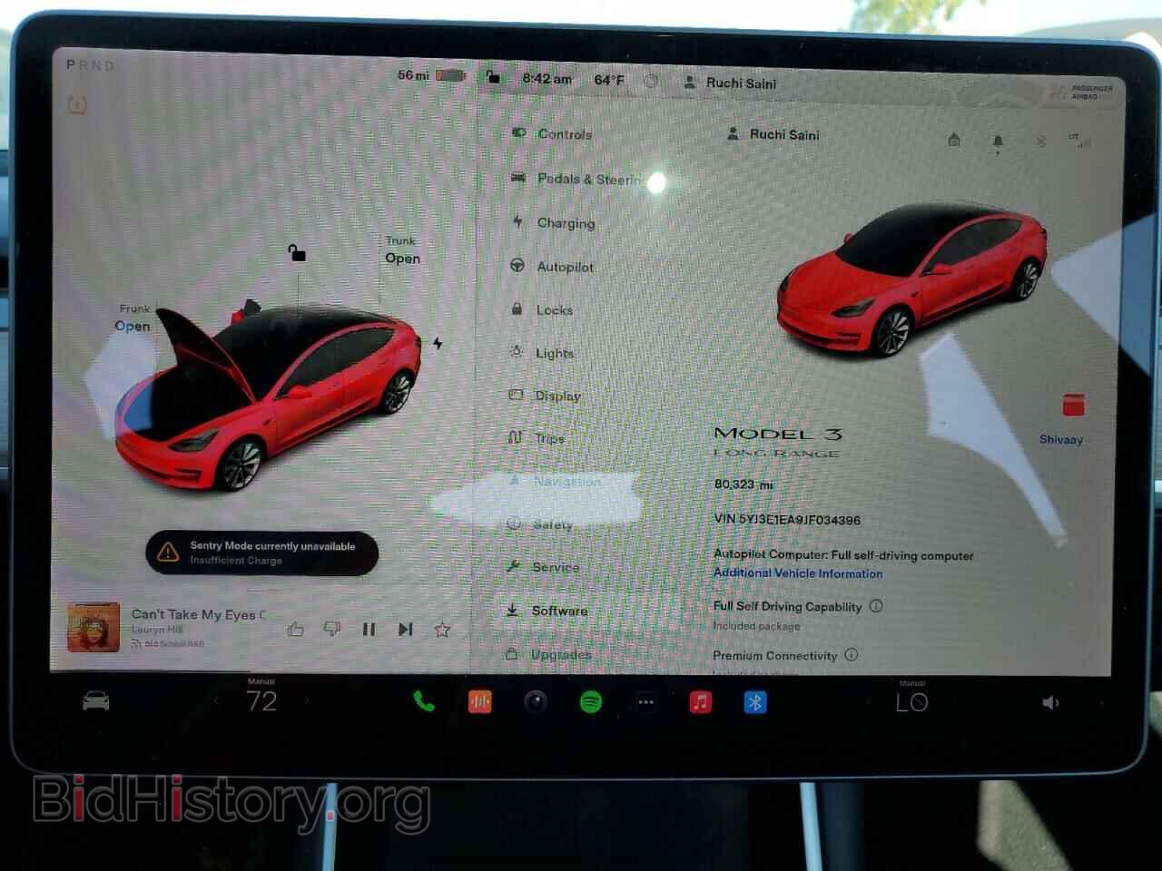 2018 TESLA MODEL 3 - VIN: 5YJ3E1EA9JF034396 - Фото 9