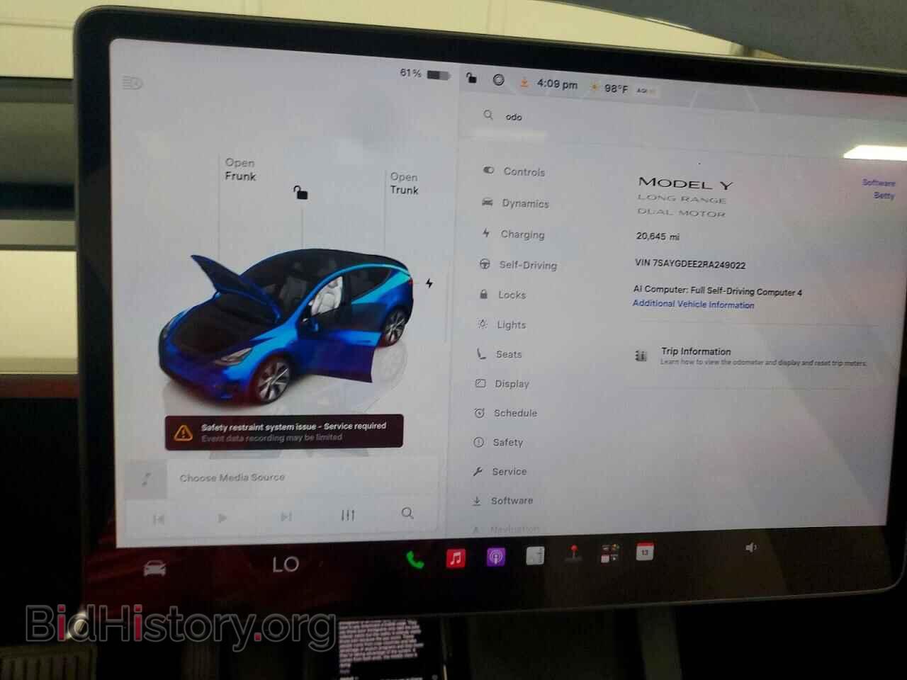2024 TESLA MODEL Y - VIN: 7SAYGDEE2RA249022 - Фото 9