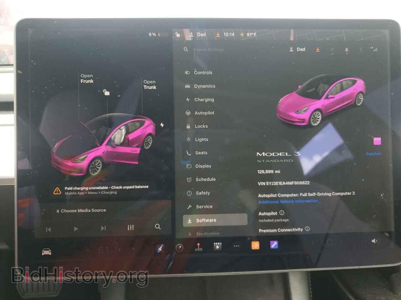 2021 TESLA MODEL 3 - VIN: 5YJ3E1EA4MF908822 - Photo 9