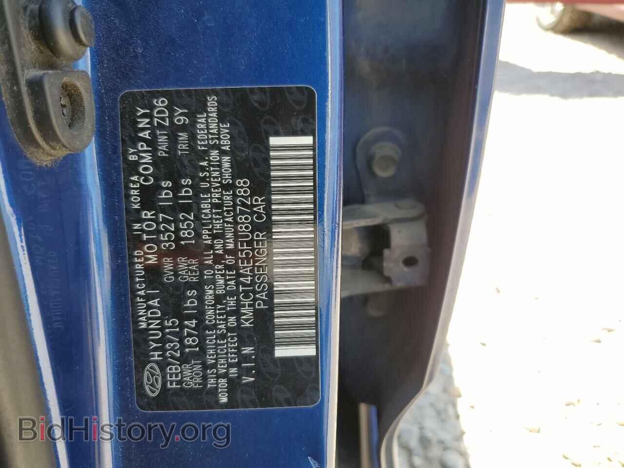 2015 HYUNDAI ACCENT - VIN: KMHCT4AE5FU887288 - Фото 12