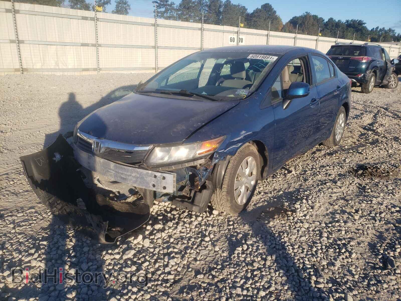 2012 HONDA CIVIC - VIN: 2HGFB2F53CH531777 - Фото 2