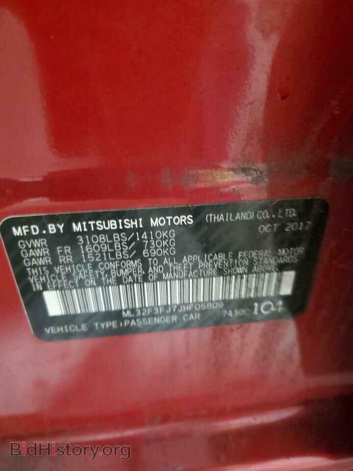 2018 MITSUBISHI MIRAGE - VIN: ML32F3FJ7JHF05809 - Фото 12