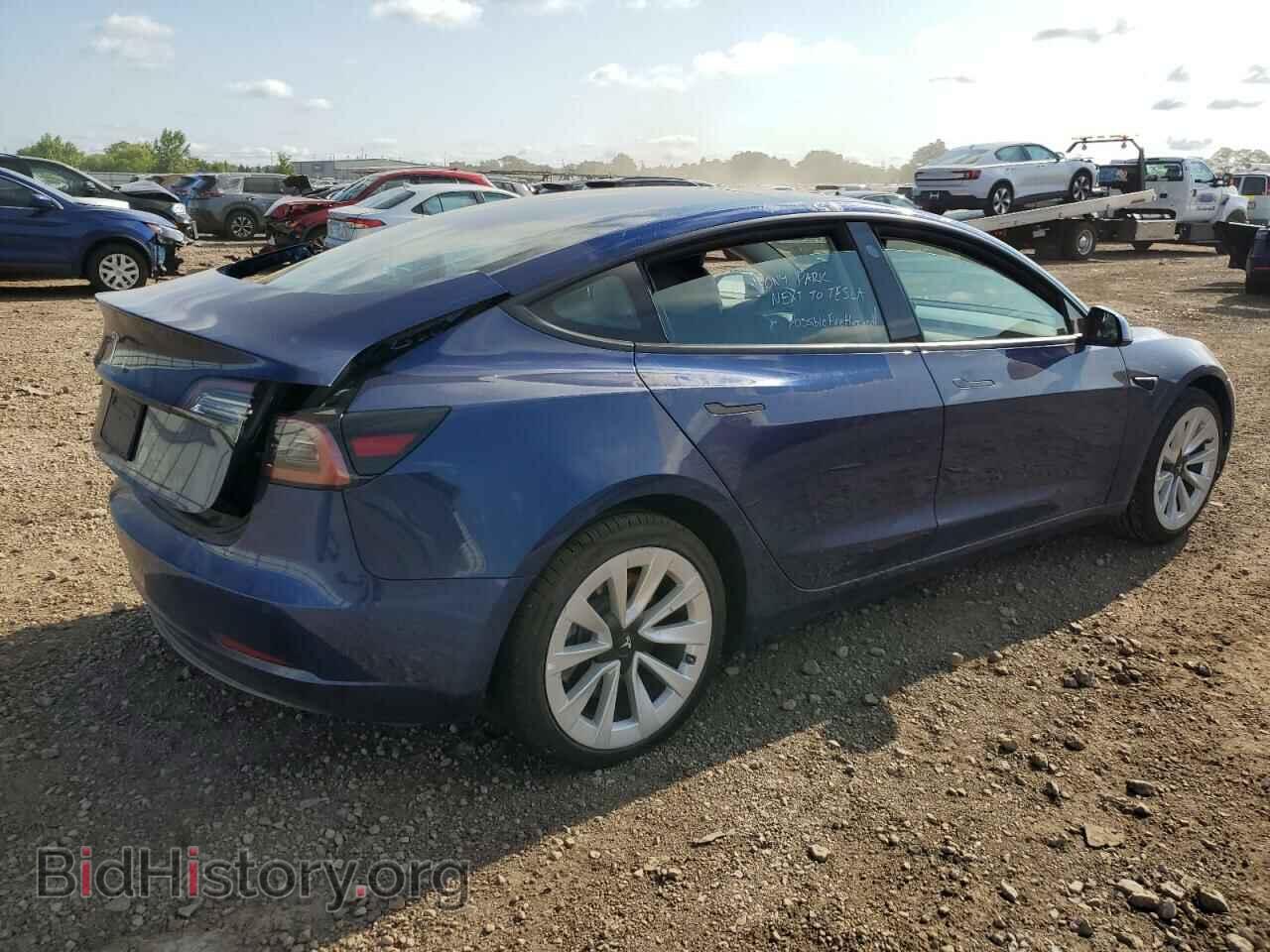 2022 TESLA MODEL 3 - VIN: 5YJ3E1EA8NF304143 - Фото 3