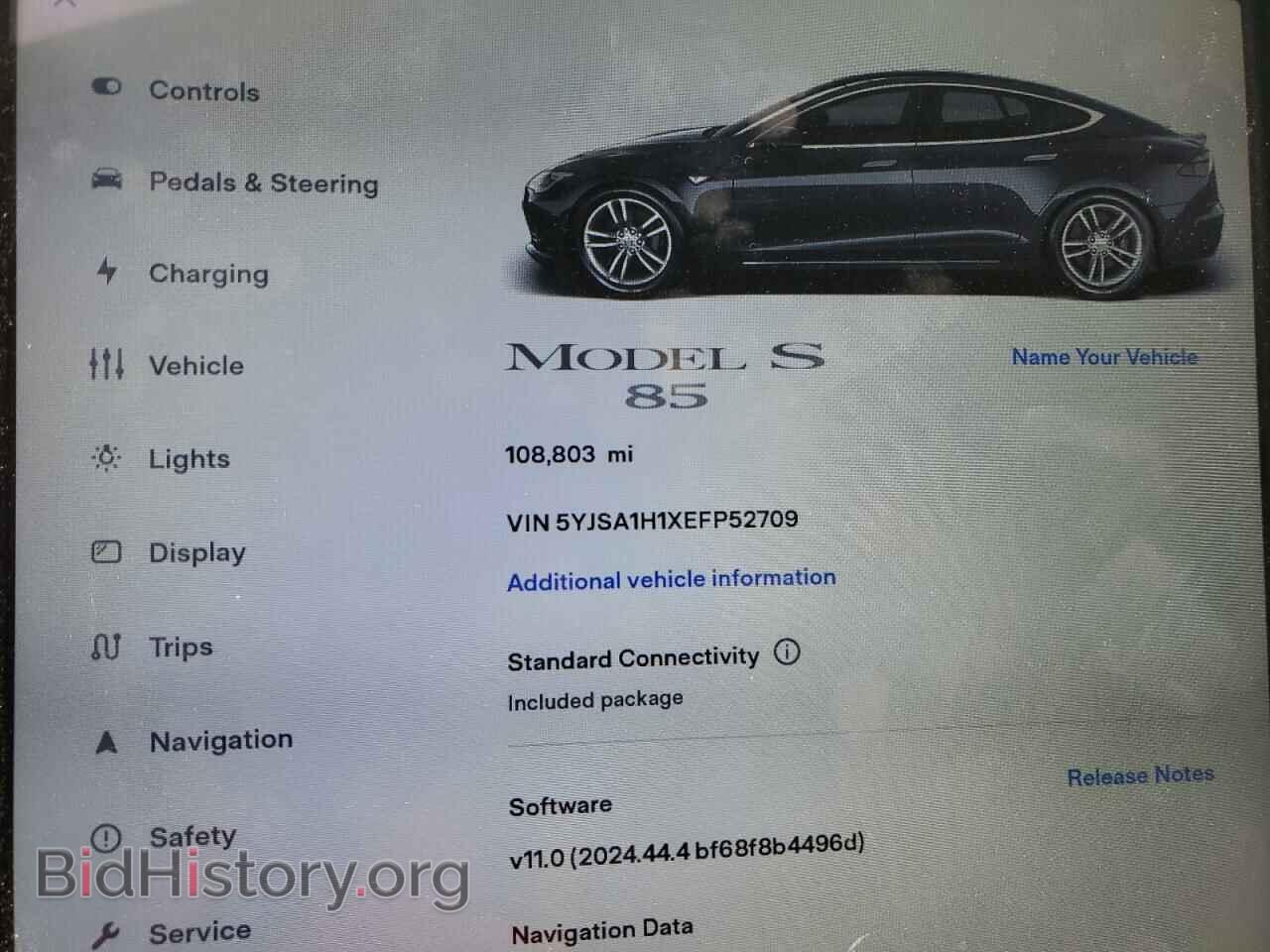 2014 TESLA MODEL S - VIN: 5YJSA1H1XEFP52709 - Photo 9
