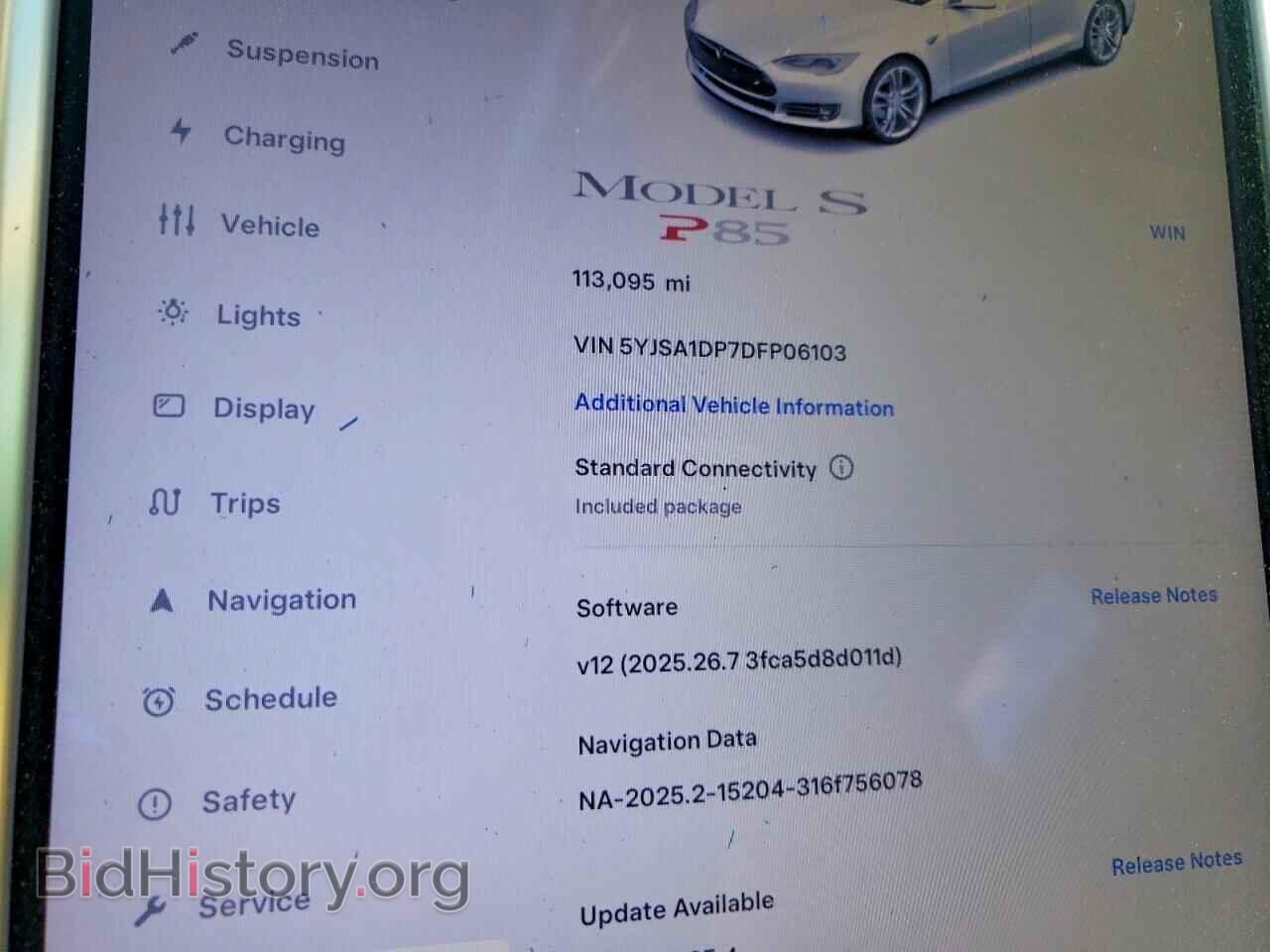 2013 TESLA MODEL S - VIN: 5YJSA1DP7DFP06103 - Photo 9