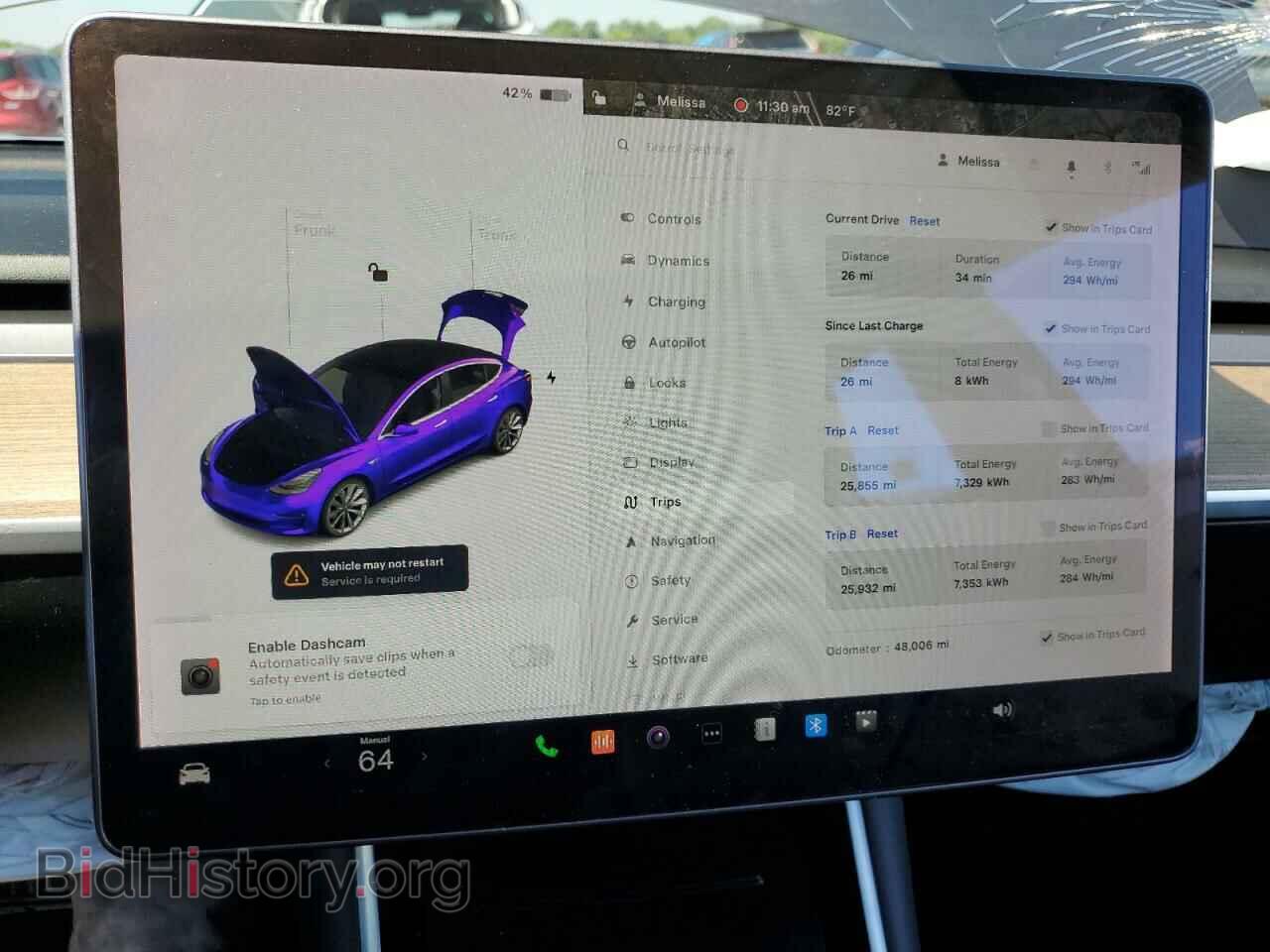 2019 TESLA MODEL 3 - VIN: 5YJ3E1EA7KF426679 - Фото 9