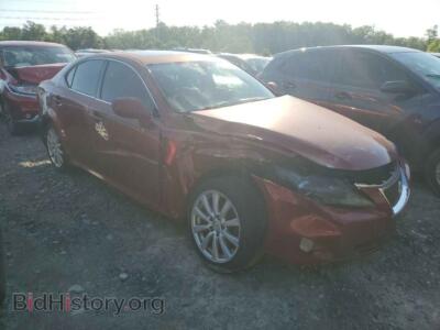 2006 Lexus IS 250, красный — VIN JTHCK262562008375, Copart