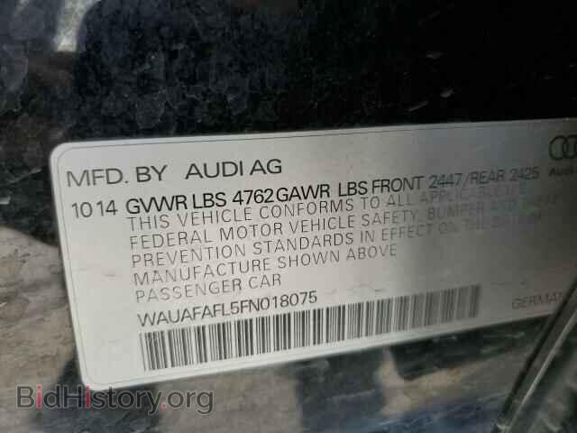2015 AUDI A4 - VIN: WAUAFAFL5FN018075 - Фото 12