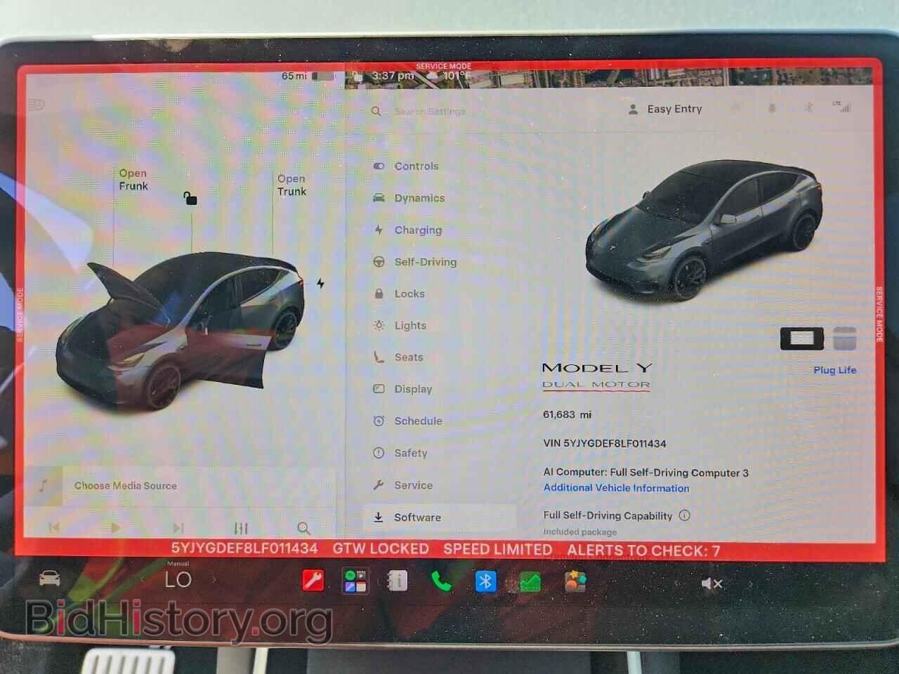 2020 TESLA MODEL Y - VIN: 5YJYGDEF8LF011434 - Photo 9