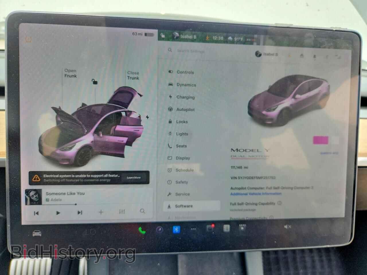 2021 TESLA MODEL Y - VIN: 5YJYGDEF5MF251753 - Фото 9