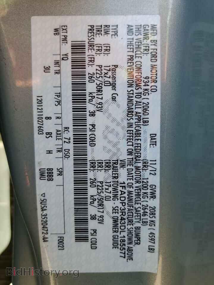 2013 FORD FOCUS - VIN: 1FADP3R43DL185577 - Фото 12