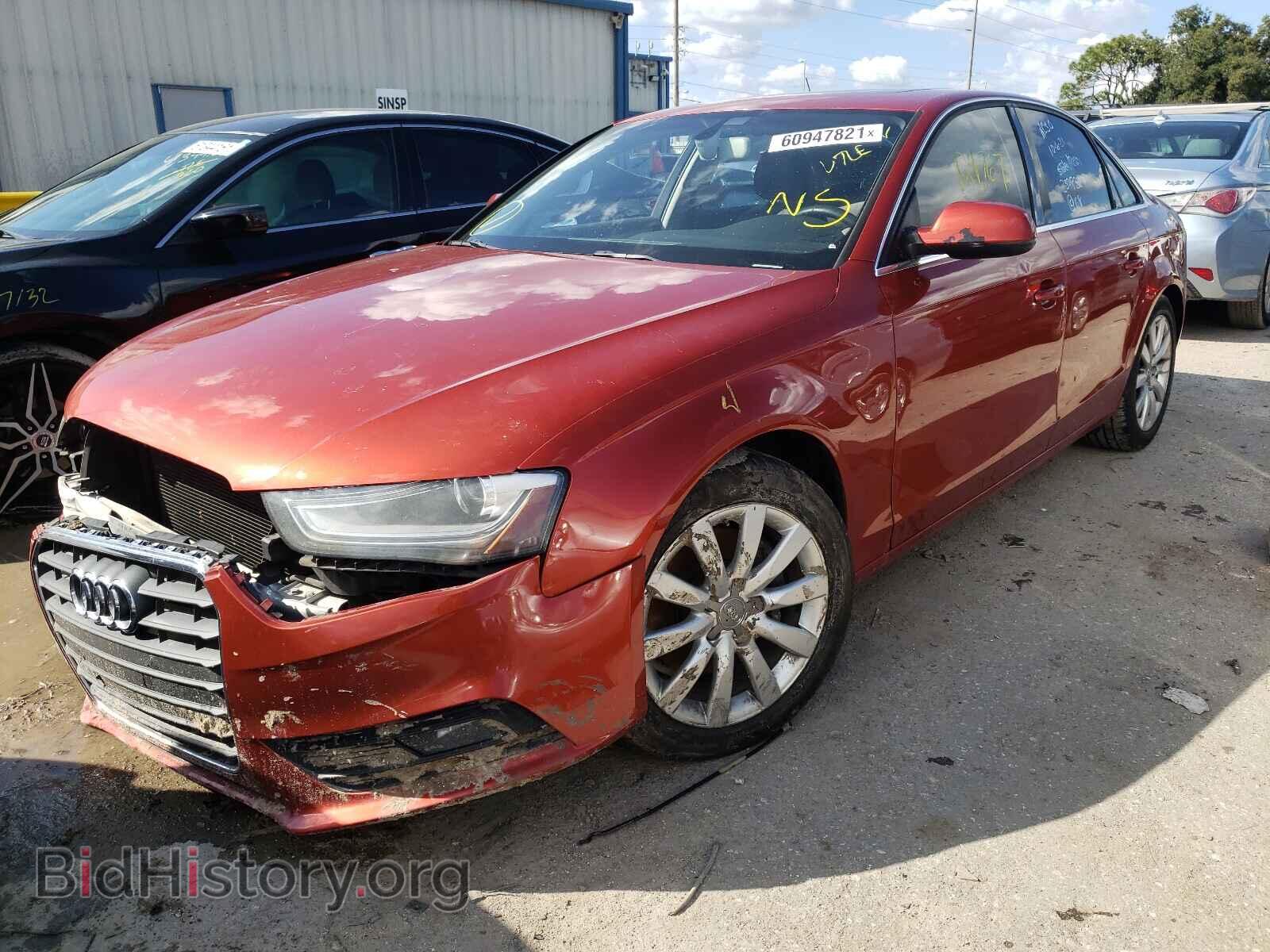 2013 AUDI A4 - VIN: WAUAFAFL1DA107372 - Фото 2