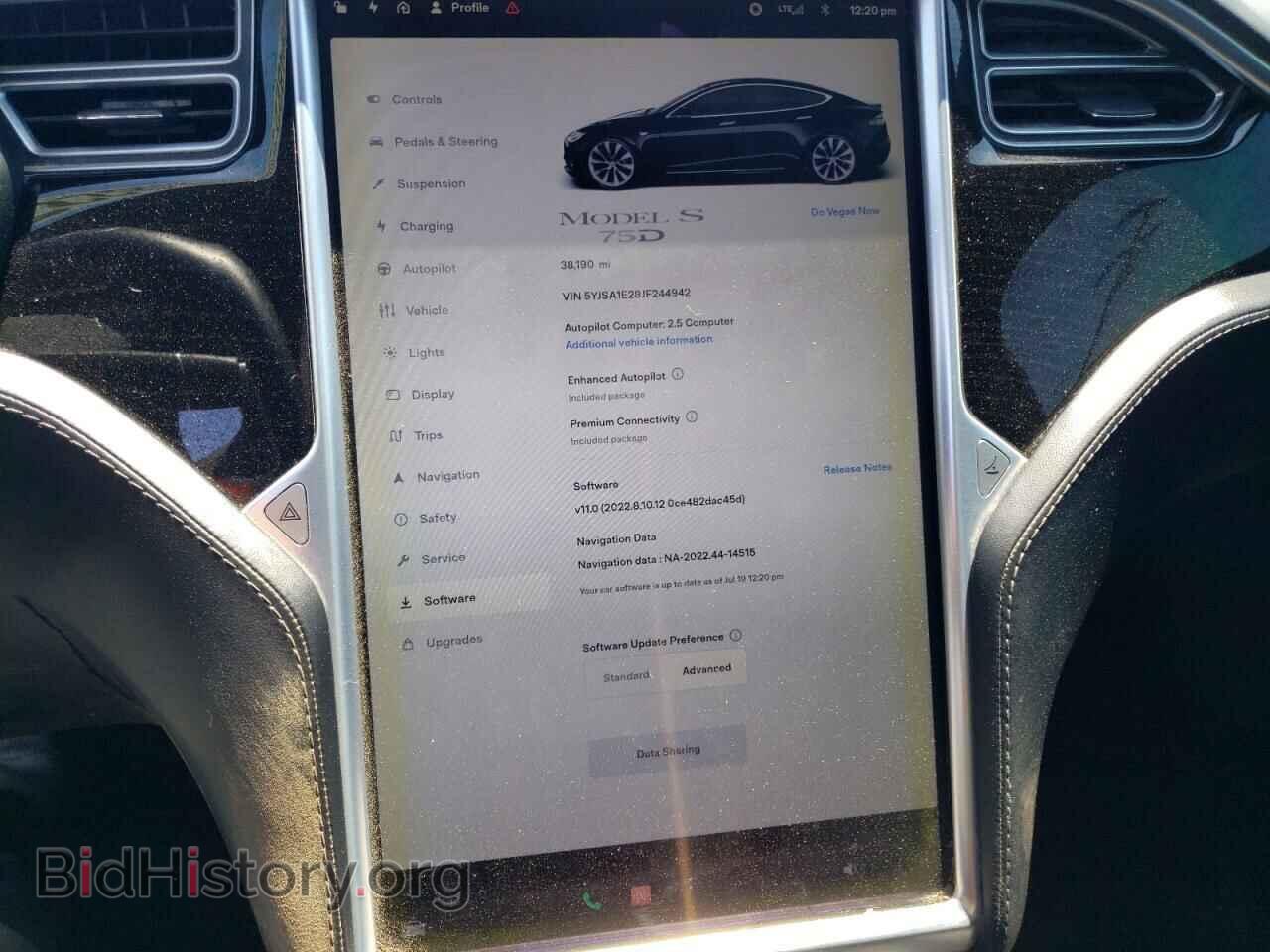 2018 TESLA MODEL S - VIN: 5YJSA1E28JF244942 - Фото 9