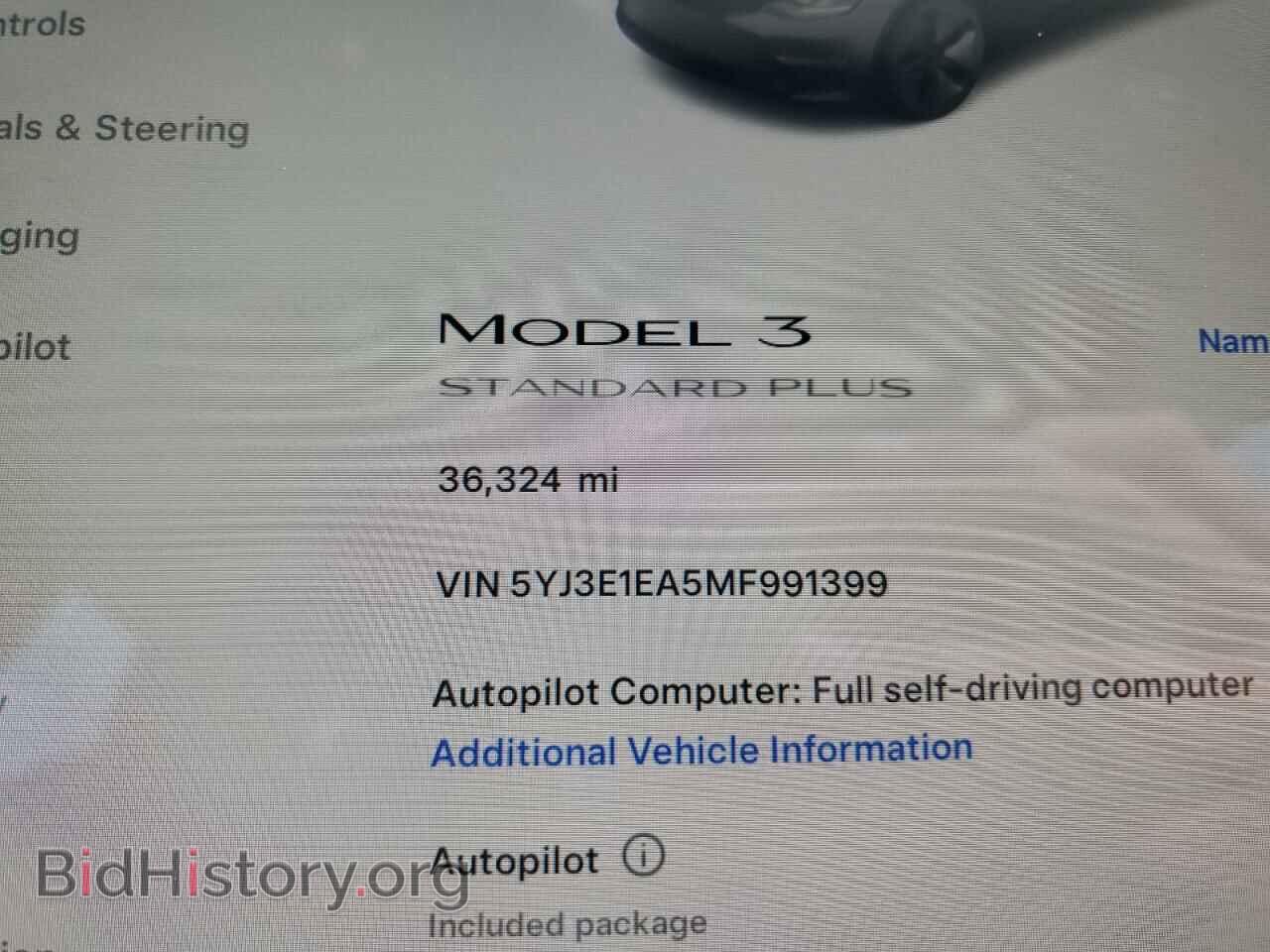 2021 TESLA MODEL 3 - VIN: 5YJ3E1EA5MF991399 - Фото 9