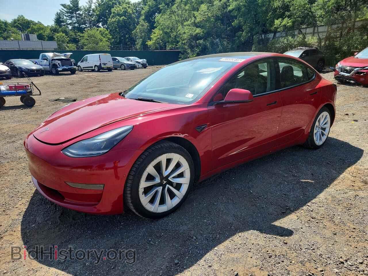 Photo 5YJ3E1EA5NF187783 - TESLA MODEL 3 2022