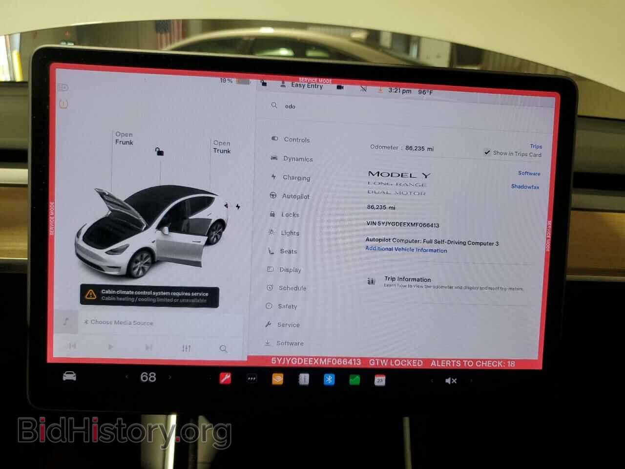 2021 TESLA MODEL Y - VIN: 5YJYGDEEXMF066413 - Photo 9