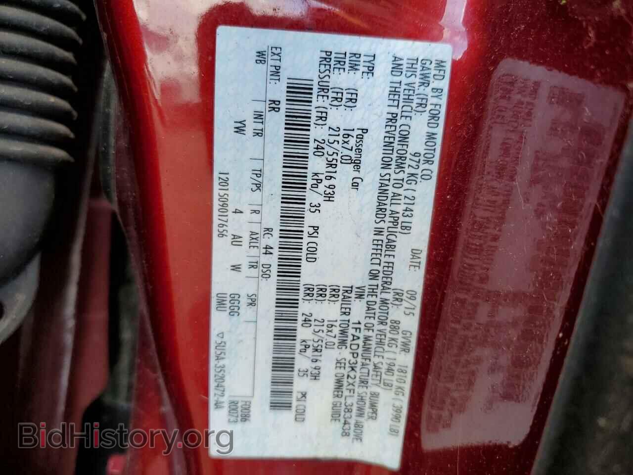 2015 FORD FOCUS - VIN: 1FADP3K2XFL383438 - Photo 10
