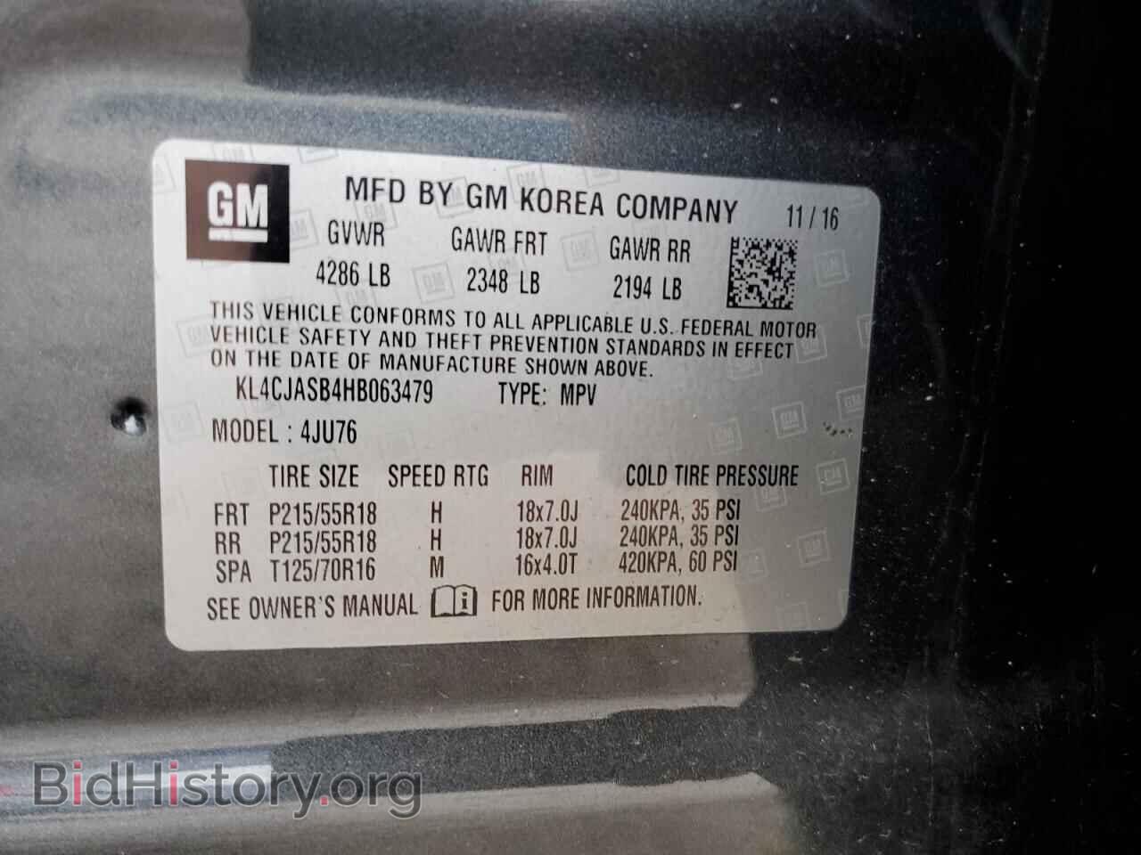 2017 BUICK ENCORE - VIN: KL4CJASB4HB063479 - Photo 13