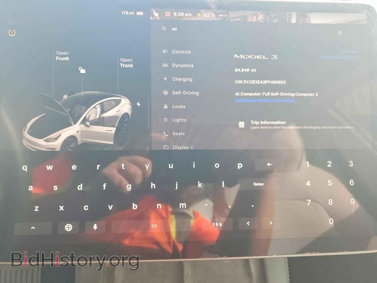 2023 TESLA MODEL 3 - VIN: 5YJ3E1EA3PF466653 - Photo 9
