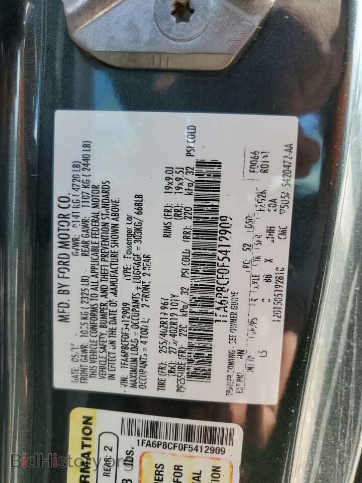 2015 FORD MUSTANG - VIN: 1FA6P8CF0F5412909 - Фото 10