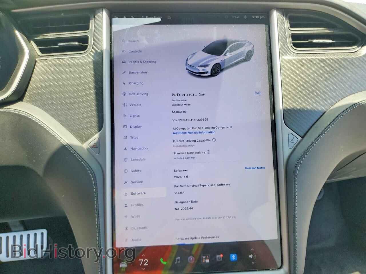 2019 TESLA MODEL S - VIN: 5YJSA1E41KF339829 - Photo 9