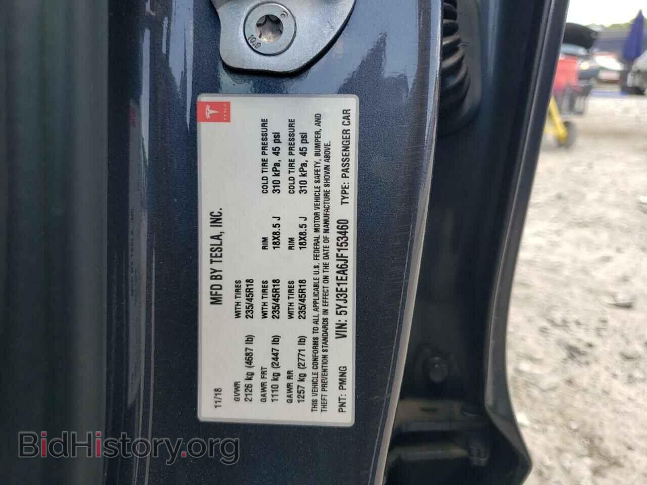 2018 TESLA MODEL 3 - VIN: 5YJ3E1EA6JF153460 - Фото 12