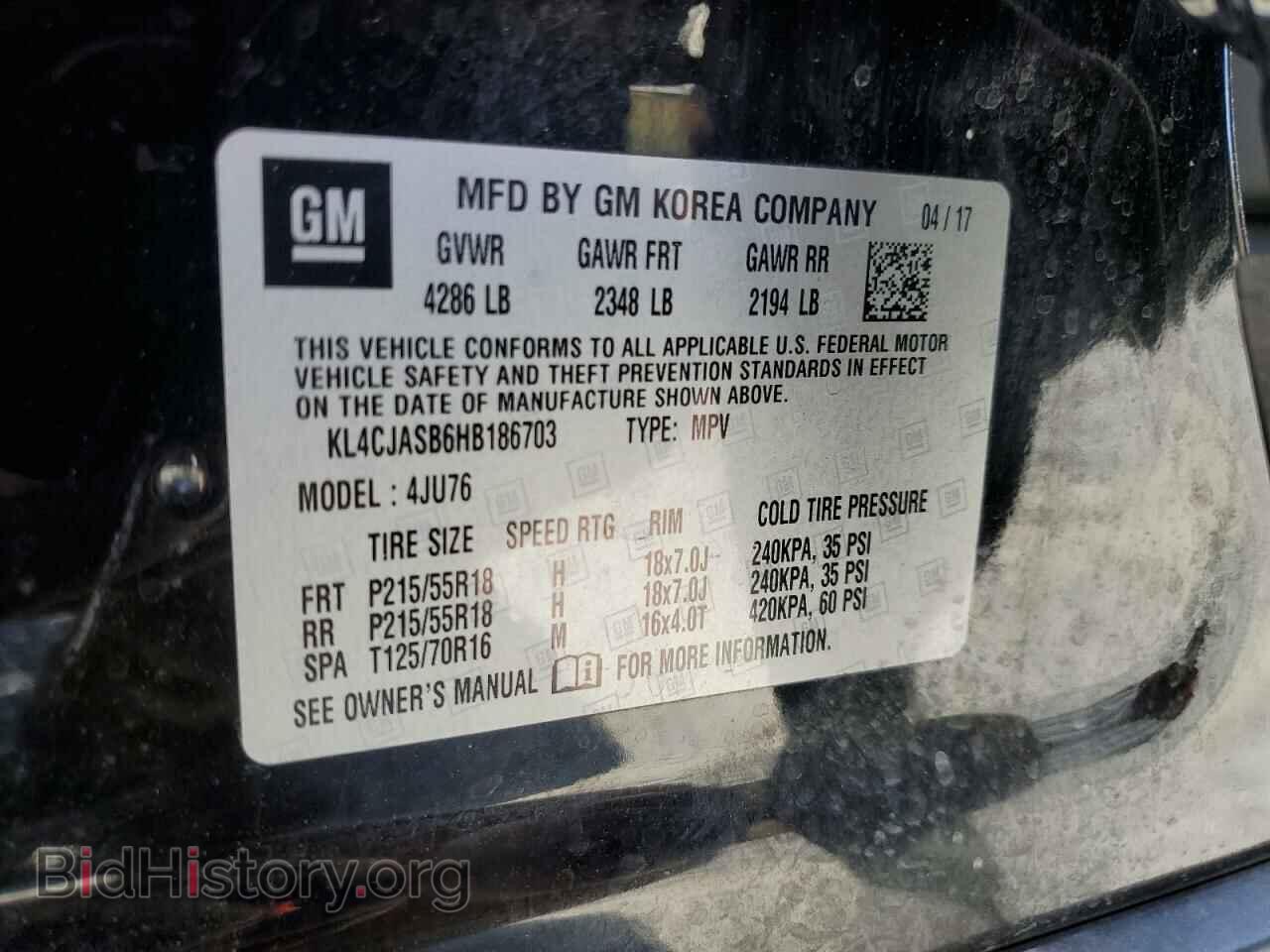 2017 BUICK ENCORE - VIN: KL4CJASB6HB186703 - Photo 14